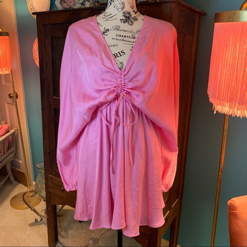 Zara Pink Silk Effect,